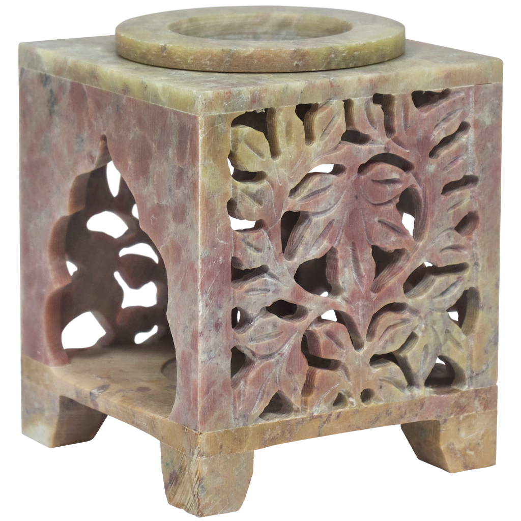 Essential Oil and Incense Burner - Ochre, Square, Arched