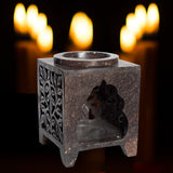 Essential Oil and Incense Burner - Dark, Square, Arched