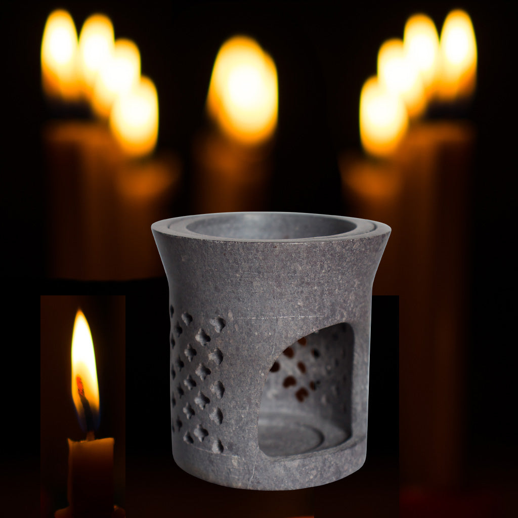 Essential Oil and Incense Burner - Compact & Contemporary
